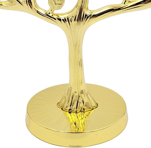 Menorah The Dreidel, Estilo ''árbol De La Vida'', Dorado