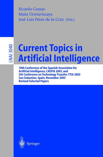 Libro: Temas De Actualidad En Artificial: 10ª Conferencia De