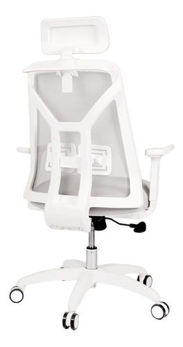 Silla de escritorio Rossi Tokio ergonómica  blanca