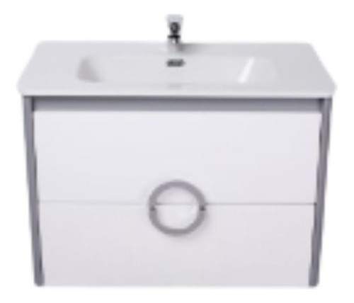 Mueble De Baño Colgante Circle Blanco 60x46 Cm - Campi