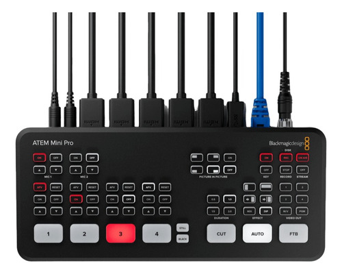 Blackmagic Switcher Atem Mini Pro Hdmi Live Streaming