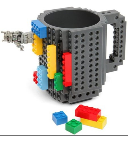 Taza Infantil Bpa Free Bloques 12oz Lego Ladrillitos 