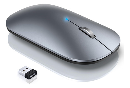 Mouse Tecknet Inalambrico/gris.