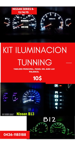 Kit Led  Iluminacion Led Para Nissan Sentra B12 B11 B13 Leer