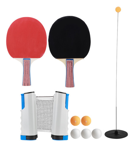 Juego De Raquetas De Tenis De Mesa Retráctiles Portátiles