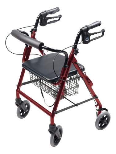 Lumex Walkabout Lite Hemi Rollator, Andador Corto Y Ligero,