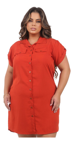 Vestido Chemise Feminino Camisao Moda G1 Plus Size 46 Ao 52