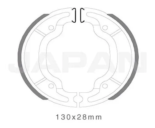 Banda Freno Japan Um Nitrox 125 R Trasera 1010119