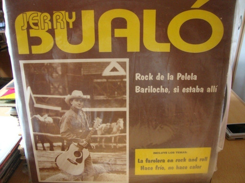Vinilo Jerry Bualo Rock De La Pelela Bariloche Rn1