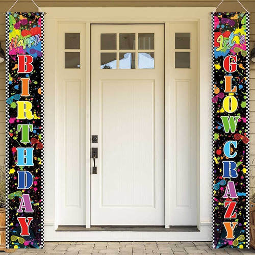 Allenjoy Neon Lets Glow In The Dark Theme Porch Sign Door Ba