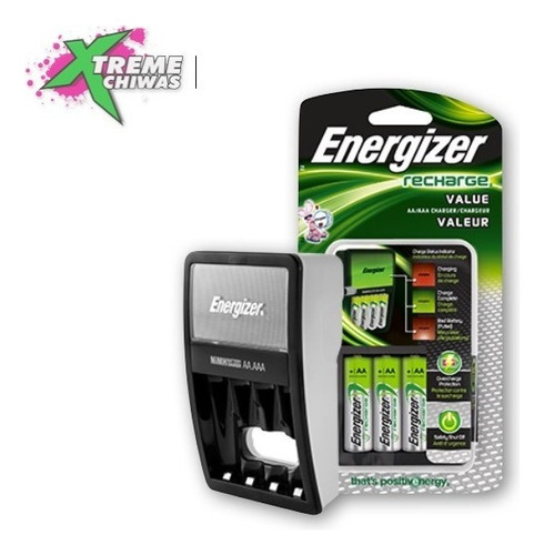 Cargador Pilas Recargables Energizer 4 Baterias Aa/aaa Xtr C