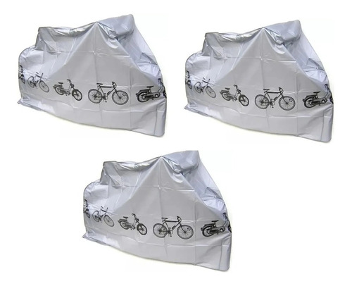 Pack X3 Funda Moto Cubre Bicicleta Cobertor 100x200cm 7004