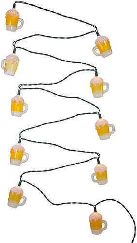 Kurt Adler Ul0565 Taza De Cerveza Juego De Luces  10 Luces