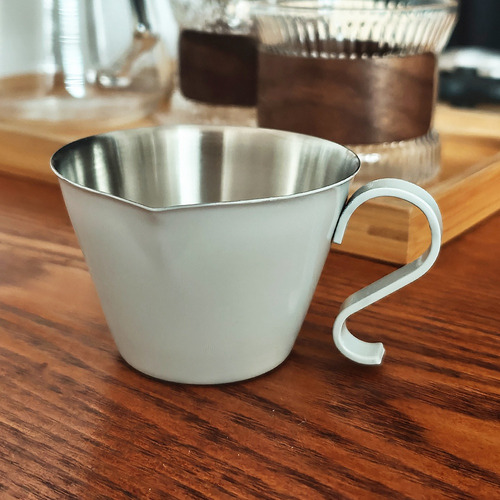Cilindro Latte Art Con Boca Puntiaguda, Taza De Leche 304 In