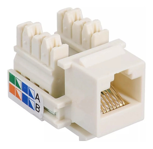 Conector Jack Rj45 Cat 5e Keystone Hembra Toma Faceplate