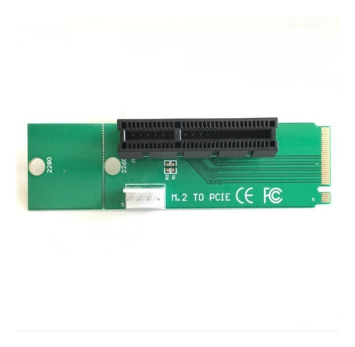 Adaptador Expansor Riser M2 A Pci-express Mineria Cripto Color Verde