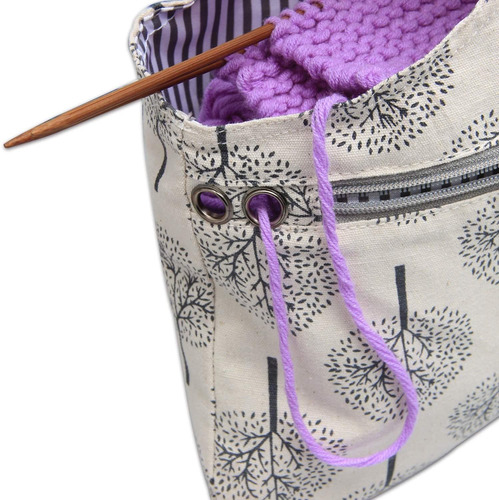 Teamoy - Bolsa De Tela Para Agujas De Tejer (14.0 in), Mate