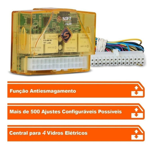 Modulo Vidro Antiesmagamento Soft Aw54 4 Vidros Universal