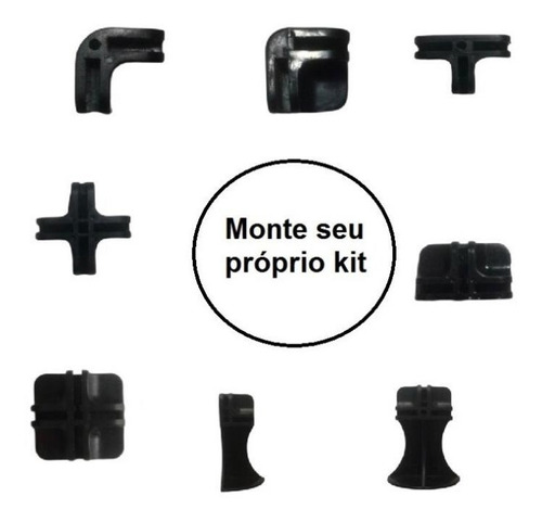 Conectivos Para Vidros E Prateleiras Aramadas Kit 200 Peças