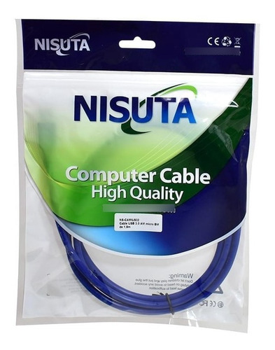 Imagen 3 de 4 de Cable Micro Usb 3.0 Tipo B Para Discos Externos 1.8m