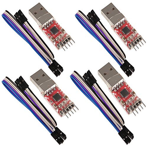 4 Pcs Módulo Convertidor Serial Cp2102 Usb 2.0 Ttl, Mã...