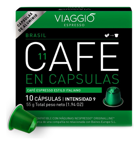 Café En Capsulas Viaggio Espresso Brasil