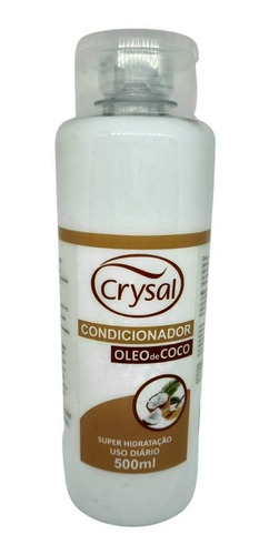 Condicionador Óleo De Coco 500ml Hidratação Dos Fios Crysal