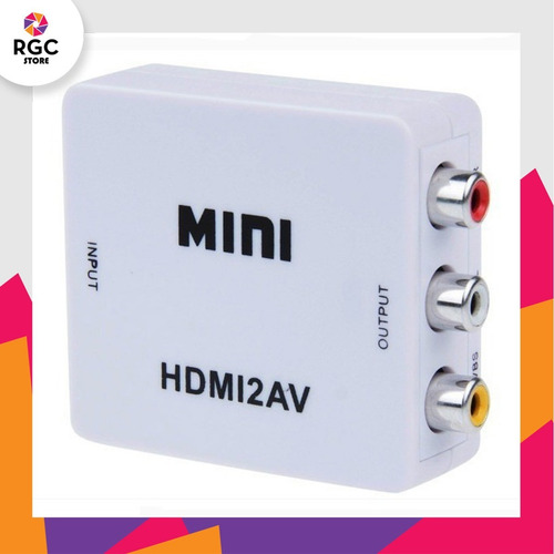 Adaptador Convertidor Hdmi A Rca Av Audio Video Conversor Tv