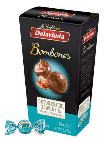 Bombones Delaviuda Chocolate Con Caramelo A La Sal 150gr