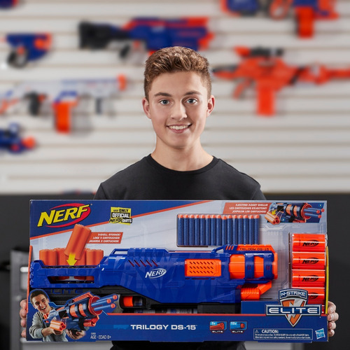 Nerf Elite Trilogy Ds-15 Pistola Lanzador Dardos Hasbro