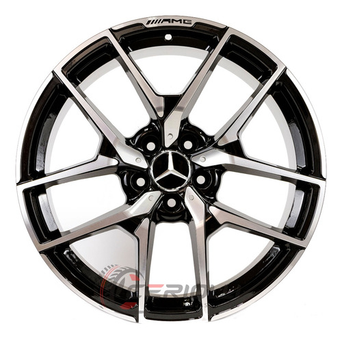 Roda Mercedes Aro19 5x112 Amg B.a.r C Class / Valor Unitário Cor Preto Diamantado 5x112