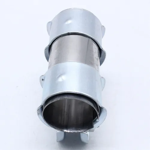 Sistema De Escape De Doble Abrazadera Con Conector De Tubo D