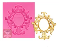 Comprar Molde Silicona Marco Espejo Vintage Barroco Porcelana Fondan Color Color S\u002Fstock
