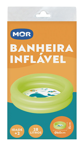 Piscina Inflável Bebê Infantil 28l Mor + Reparo Diversas
