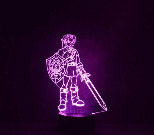 Lámpara 3d Link Legend Of Zelda + Pilas