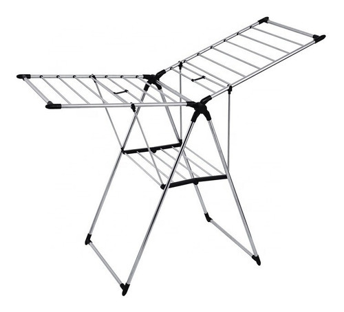 Tendedero Vertical Plegable Acero Inoxidable 156x61x97cm