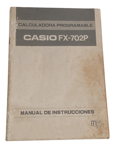Dante42 Libro Manual Calculadora Casio Fx-702p 1981