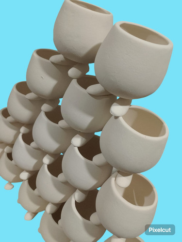 Figuras Para Pintar En Cumpleaños Macetas Ceramica Bizcocho