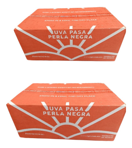 Uva Pasa 2 Cajas Con 10 Kg Cada Una De Excelente Calidad