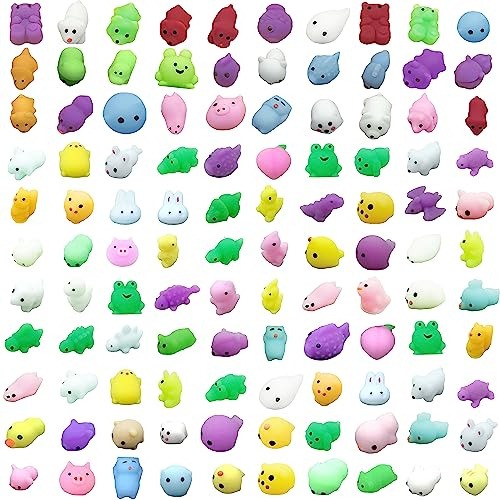 110 Pcs Mochi Squishy Toys, Kawaii Squishy Toys Party F...