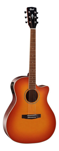 Guitarra acústica Cort Grand Regal GA-MEDX para diestros light vintage burst