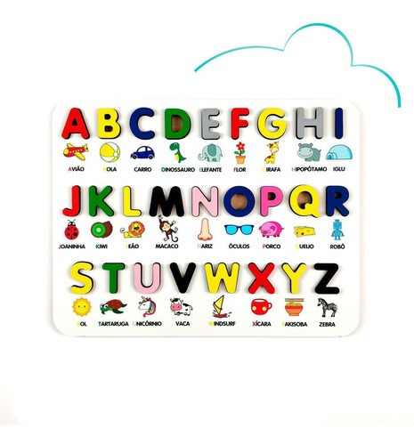 Alfabeto Ilustrado Pedagógico Jogo Educativo Infantil