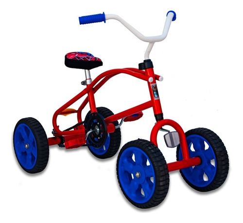 Cuatriciclo A Pedal Con Cadena Antivuelco Infantil Mipong C