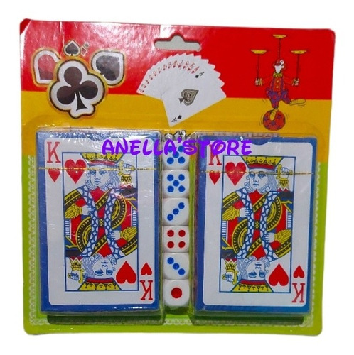 Pack De Cartas Naipes  Más Dados Juego De Mesa 