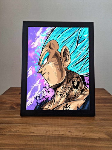 Cuadro Personalizado Dragon Ball Super Vegeta Majin