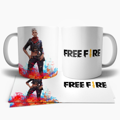 Free Fire Notora Taza Polimero Tu Propio Estilo Blanco