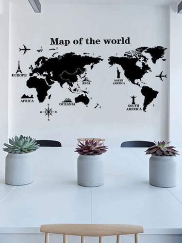 Vinil Mundial Mapamundi Mapa 
