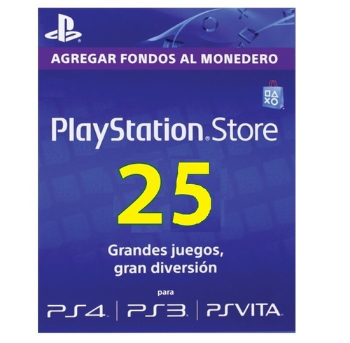 Psn 25 Gift Card Playstation Store Usa Código Ps4 Ps3 