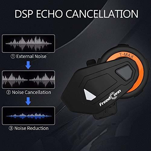 Imagen 4 de 6 de Audifono Bluetooth Para Motocicleta 6 Conductor Cable Fm
