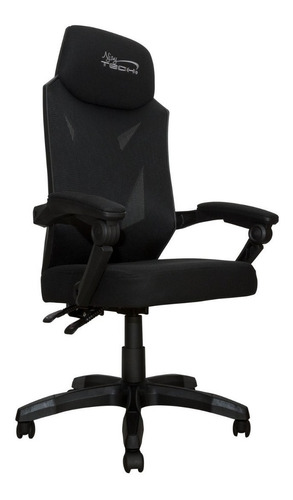 Imagen 1 de 4 de Silla de escritorio Njoytech Titan gamer ergonómica  negra con tapizado de mesh